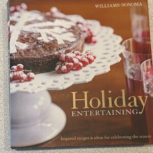 Williams Sonoma Holiday Entertaining Book with Red Accents